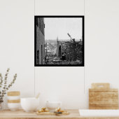 リッチモンド&ペテルブルク橋の遺跡1865 ポスター (キッチン)