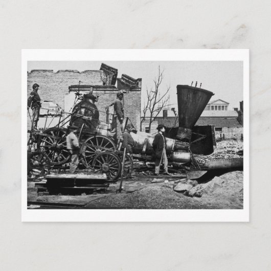 リッチモンド&ペテルブルクRR遺跡リッチモンドVA ポストカード (正面)