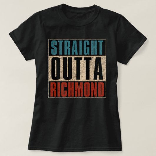 リッチモンド ヴァージニア州出身 Tシャツ (デザイン正面)