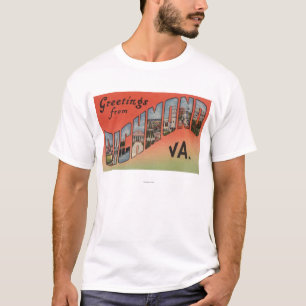 リッチモンド、ヴァージニア-大きい手紙場面3 Tシャツ
