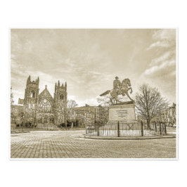 リッチモンドVAバージニアジェブスチュアートモニュメント フォトプリント