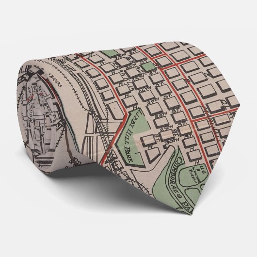 リッチモンドVA (1914年)のヴィンテージの地図 ネクタイ (ロール)