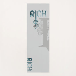 リッチヨガマットフィットネス抽象芸術アートブルー海 ヨガマット