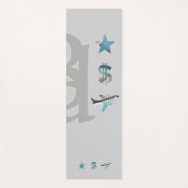 リッチヨガマットフィットネス抽象芸術アートブルー海 ヨガマット