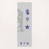 リッチヨガマットフィットネス抽象芸術トレンドラベンダービオール ヨガマット (正面)