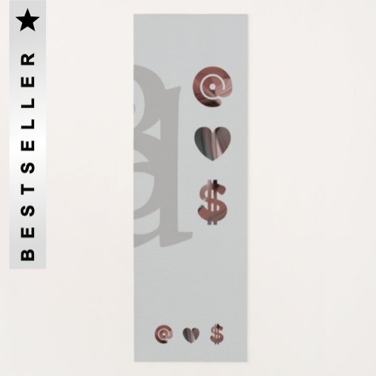 リッチヨガマット抽象芸術アートグレーブラックパウダー ヨガマット