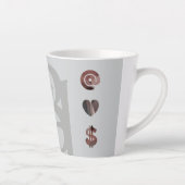 リッチラテマググ抽象芸術トレンドインテリアデコールブラック カフェラテマグ (右)