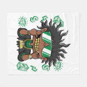 リッチラブウェア – 衣服あなたの価値 フリースブランケット (正面(横))