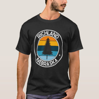 リッチランドネブラスカNE USAシティプライドレトロサンセット Tシャツ