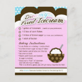 リッチレシピの夢見るようなフローズンアイスクリーム ポストカード (正面)