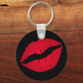 リッチレッドグラデーションリップスティック黒 キーホルダー (正面)