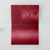 リッチレッドサンキューカード サンキューカード (内部)