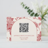 リッチレッドフランスのフローラトイルフローラ エンクロージャーカード (スタンド正面)