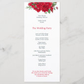 リッチレッドローズスタイリッシュフローラ結婚スクリプト プログラム (裏面)