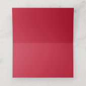 リッチレッドローズフローラ名結婚Date's プレイスカード (内部開封)