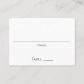 リッチワインパープルタンデリオンシード結婚ズ プレイスカード (裏面)