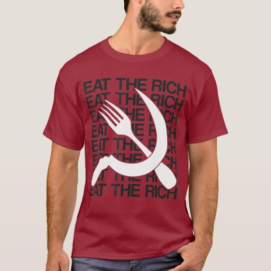 リッチ食べハンマー鎌 Tシャツ (正面)