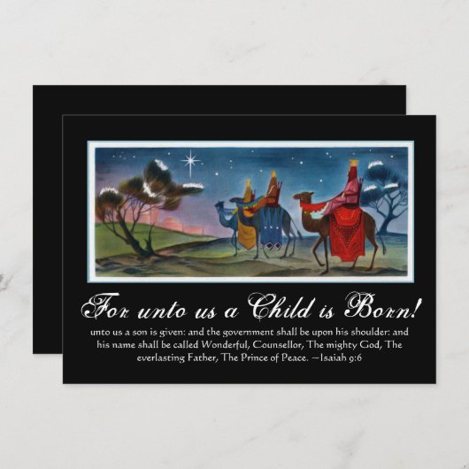 リッチ・ウカラフルイゼン絵画のクリスマス シーズンカード (正面/裏面)