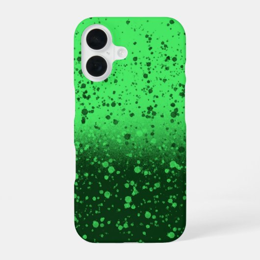 リッチ エメラルド ミニマリスト アート iPhone 16ケース (裏面)