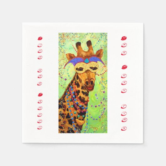 リッチ&キリンかわいらしカクテルナプキン スタンダードカクテルナプキン (正面)