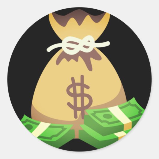 リッチ・ビベス |絵文字のバッグ ラウンドシール (正面)