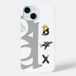 リッチiPhoneケーストレンド抽象芸術アート白黒 iPhone 15ケース