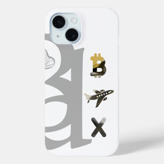 リッチiPhoneケーストレンド抽象芸術アート白黒 Case-Mate iPhoneケース (裏面)