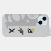 リッチiPhoneケーストレンド抽象芸術アート白黒 Case-Mate iPhoneケース (裏面 (横))