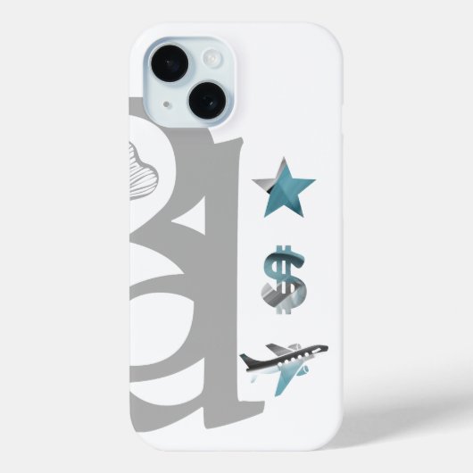 リッチiPhoneケーストレンド抽象芸術ブルー海 Case-Mate iPhoneケース (裏面)