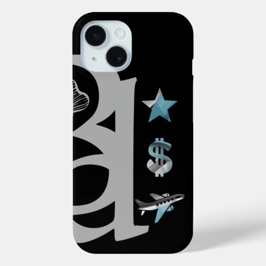 リッチiPhoneケーストレンド抽象芸術ブルー海 Case-Mate iPhoneケース (裏面)