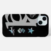 リッチiPhoneケーストレンド抽象芸術ブルー海 Case-Mate iPhoneケース (裏面 (横))