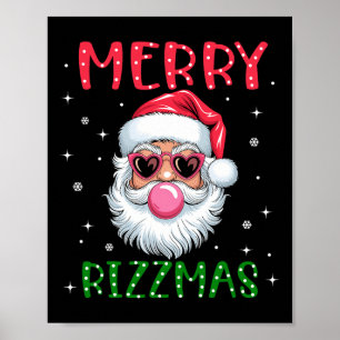 リッツマメリーカリスマクリスマスリズサンタクロース ポスター