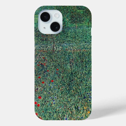 リッツルベルクの花畑（クリムトによるヴィンテージ風景） Case-Mate iPhoneケース (裏面)