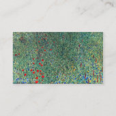 リッツルベルクの花畑（クリムト、ヴィンテージ風景） 名刺 (裏面)