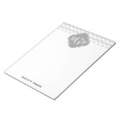 リットグレーウィットシェブロングレークローバー3モノグラム ノートパッド (アングル)