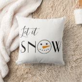 リットスノー雪だるまミニマリストモダン クッション (ブランケット)