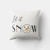 リットスノー雪だるまミニマリストモダン クッション (裏面)