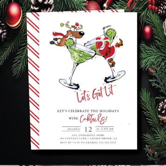 リットホリデーおもしろいカクテルパーティーをゲット 招待状