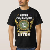 リットンの力を過小評価するな Tシャツ (正面)