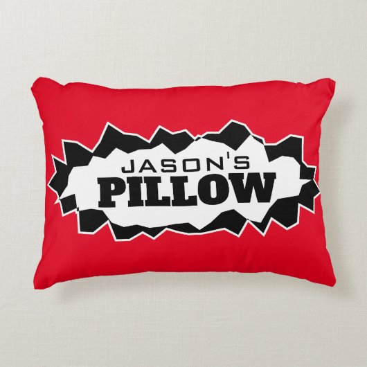 リッパーソナライズされたプ穴のおもしろい付いたアクセント枕 アクセントクッション (正面)