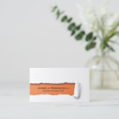 リッピング紙オレンジの名刺 名刺 (スタンド正面)