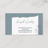 リッピング紙ミニマリスト名刺 名刺 (裏面)