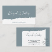 リッピング紙ミニマリスト名刺 名刺 (正面/裏面)