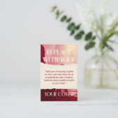 リッピング紙ロマンス作家ブックリリースマーケティング 名刺 (スタンド正面)