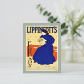 リッピンコットのヴィンテージ誌の表紙2月 ポストカード (スタンド正面)