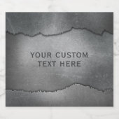 リッフェイクプした金属名前をカスタムするボトルラベル ビールラベル (シングルラベル)