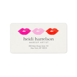 リップはっきりしたトリオウォーター色メイクアップアーティスト美しい ラベル