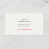 リップはっきりしたトリオウォーター色メイクアップアーティスト美しい 名刺 (裏面)