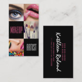 リップアイブラシメイクアップアーティスト、化粧品、サロン 名刺 (正面/裏面)