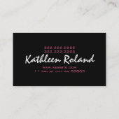 リップアイブラシメイクアップアーティスト、化粧品、サロン 名刺 (裏面)